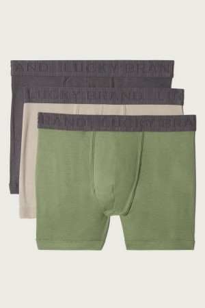 Lucky Brand 3 Pack Cotton Viscose Men's Briefs Multicolor | South Africa-COV327814