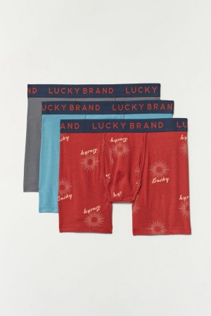 Lucky Brand 3 Pack Stretch Men's Briefs Multicolor | South Africa-JPR408653