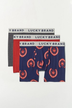 Lucky Brand 3 Pack Stretch Men's Briefs Multicolor | South Africa-FAX750423