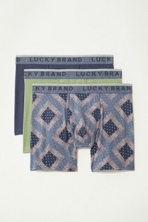 Lucky Brand 3 Pack Stretch Men's Briefs Multicolor | South Africa-VFH423165