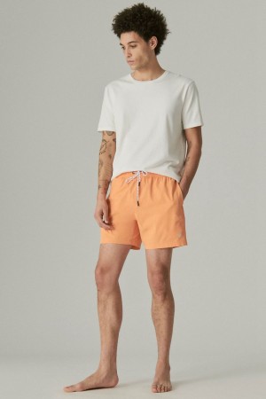 Lucky Brand 6 Stretch Men's Swim Shorts Light Orange | South Africa-MVD287906