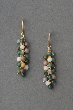 Lucky Brand Beaded Drop Women's Earrings Gold | South Africa-ZHN039284