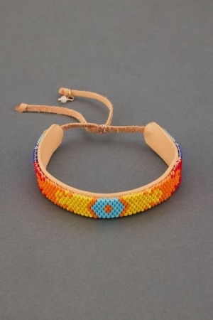 Lucky Brand Beaded Wrap Women's Bracelet Gold | South Africa-IGJ876135