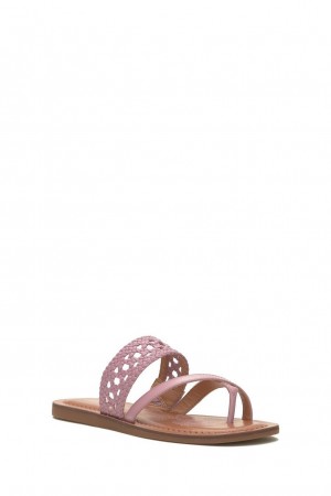 Lucky Brand Beckery Woven Women's Sandals Light Purple | South Africa-TPD809742