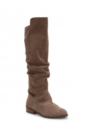 Lucky Brand Calypso Tall Women's Boots Brown | South Africa-ZXE842031