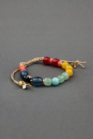 Lucky Brand Chunky Rainbow Women's Bracelet Gold | South Africa-JSZ892017