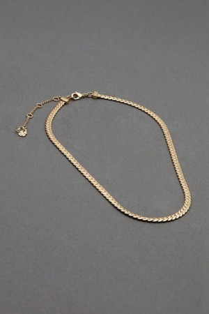 Lucky Brand Classic Chain Women's Necklace Gold | South Africa-TJE712438