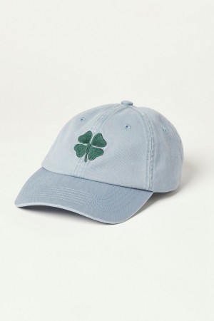 Lucky Brand Clover Baseball Men's Hat Light Blue | South Africa-ERN651427