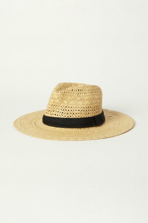 Lucky Brand Darling Woven Ribbon Ranger Women's Hat Light Brown | South Africa-OFB708216