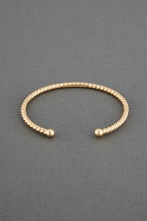 Lucky Brand Delicate Rope Twist Cuff Women's Bracelet Gold | South Africa-AGV506921