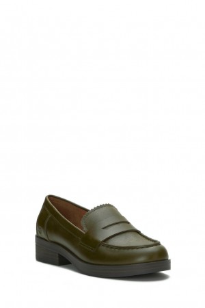 Lucky Brand Floriss Penny Women's Loafers Dark Green | South Africa-TIZ072361