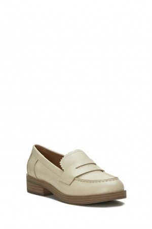 Lucky Brand Floriss Penny Women's Loafers Beige | South Africa-AWO675419