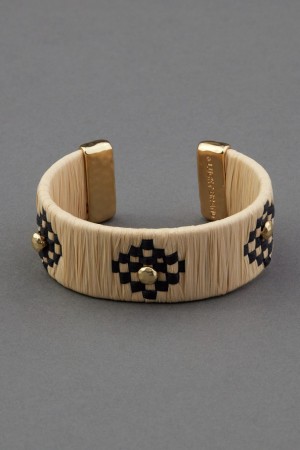 Lucky Brand Geometric Rafia Woven Women's Bracelet Gold | South Africa-SAG590186