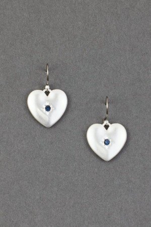 Lucky Brand Heart Drop Women's Earrings Silver | South Africa-VDM856104