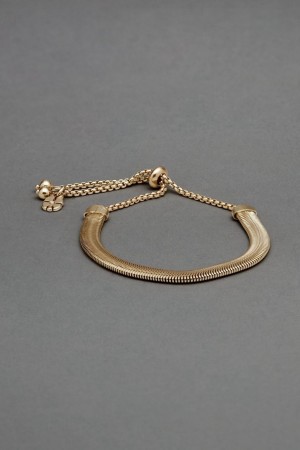 Lucky Brand Herringbone Women's Bracelet Gold | South Africa-PFR134065