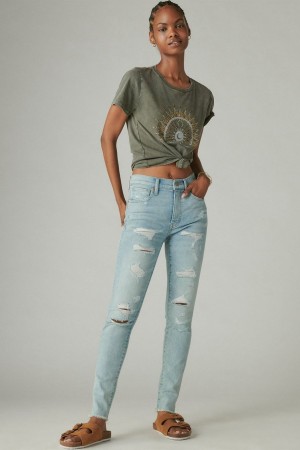 Lucky Brand High Rise Bridgette Skinny Women's Jeans Light Blue | South Africa-SGT628910