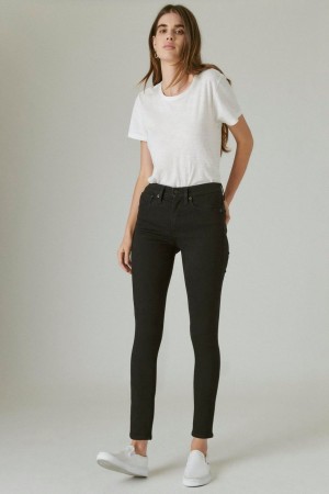 Lucky Brand High Rise Bridgette Skinny Women's Jeans Black | South Africa-YHP473580