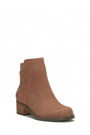 Lucky Brand Hirsi Women's Bootie Dark Beige | South Africa-RDX831705