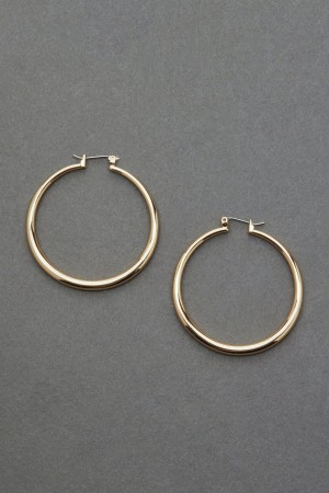 Lucky Brand Hoop Women's Earrings Gold | South Africa-IYZ948053