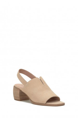 Lucky Brand Jailad Heel Women's Mule Light Beige | South Africa-AKT296051