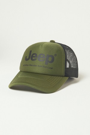 Lucky Brand Jeep Trucker Men's Hat Multicolor | South Africa-QBP170439