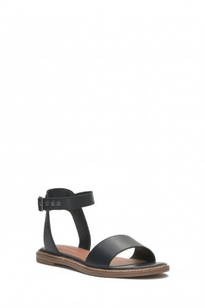 Lucky Brand Kimaya Ankle Strap Women's Sandals Black | South Africa-AFY854917