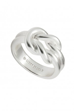 Lucky Brand Knotted Women's Ring Silver | South Africa-VMR901745