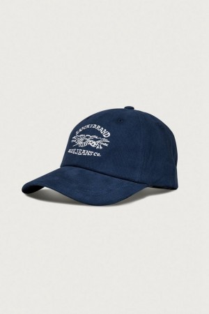 Lucky Brand Lucky Blue Jeans Co. Emb Dad Women's Hat Dark Blue | South Africa-LIK032967