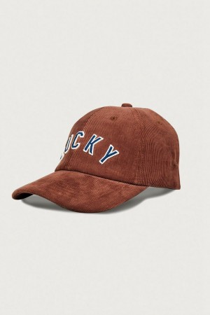 Lucky Brand Lucky Corduroy Baseball Men's Hat Red / Copper | South Africa-DNM260135