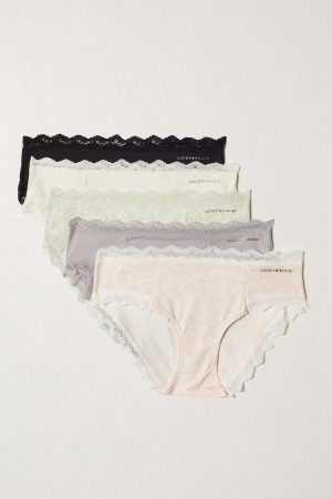 Lucky Brand Lucky Lace Hipster 5 Pk Women's Panties Multicolor | South Africa-ZNR520369