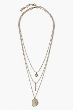 Lucky Brand Lucky Layer Women's Necklace Gold | South Africa-YBR258609