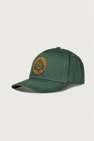 Lucky Brand Lucky Mfg Co. Patch Men's Hat Green | South Africa-VOW748210