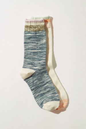 Lucky Brand Marbled Striped Boot Women's Socks Multicolor | South Africa-MDY068732