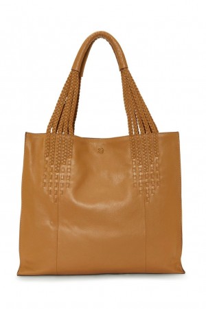 Lucky Brand Mina Women's Tote Bags Brown | South Africa-ZXU674150