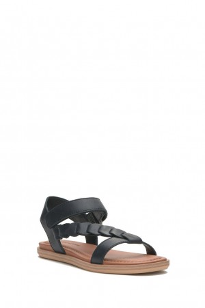 Lucky Brand Natany Braided Women's Sandals Black | South Africa-NEP214058