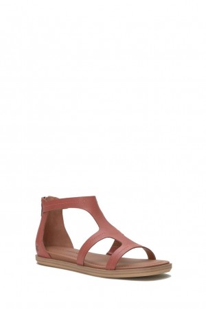 Lucky Brand Nayda Ankle Strap Women's Sandals Light Red | South Africa-OLH984513