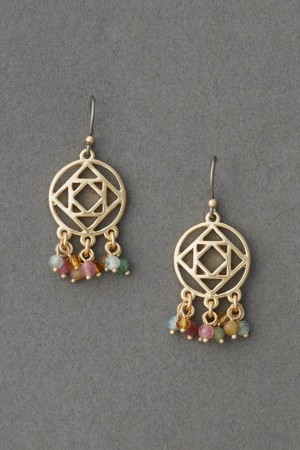 Lucky Brand Openwork Drop Women's Earrings Gold | South Africa-WBR280617