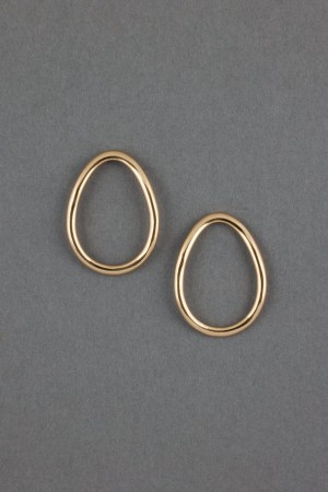 Lucky Brand Organic Circle Women's Earrings Gold | South Africa-XTC274385