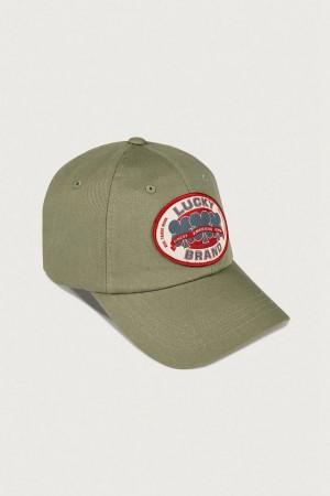 Lucky Brand Oval Clover Patch Dad Women's Hat Light Green | South Africa-BYV917025