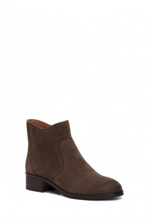 Lucky Brand Pattrik Women's Bootie Dark Brown | South Africa-AQM304986