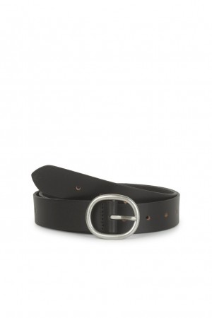 Lucky Brand Pull Through Leather Women's Belts Black | South Africa-FAS450763