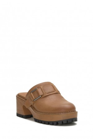 Lucky Brand Rishona Women's Clogs Brown | South Africa-LHN815026