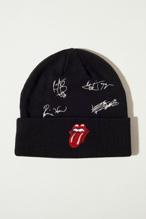 Lucky Brand Rolling Stones Men's Beanie Black | South Africa-ODM395812