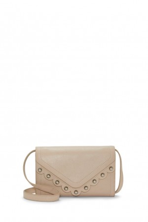 Lucky Brand Ruth Scalloped Women's Crossbody Bag Beige | South Africa-OZY314605