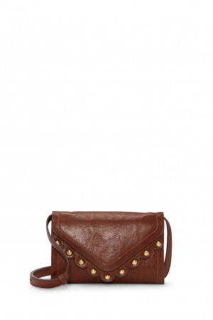 Lucky Brand Ruth Scalloped Women's Crossbody Bag Dark Brown | South Africa-GKR584967