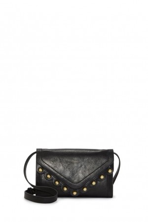 Lucky Brand Ruth Scalloped Women's Crossbody Bag Black | South Africa-ZBO703152