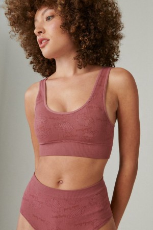 Lucky Brand Seamless Floral Comfort Set Of 2 Women's Bra Light Purple | South Africa-IMJ315796