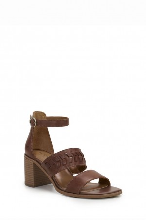 Lucky Brand Serenay High Heel Women's Sandals Light Brown | South Africa-TSH120735