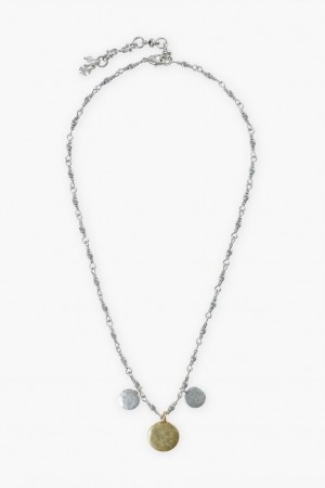 Lucky Brand Simple Collar Women's Necklace Silver / Gold | South Africa-YRE859714