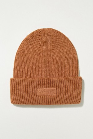 Lucky Brand Solid Knit Men's Beanie Brown | South Africa-JWT298567